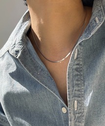 MELANGE（メランジェ）の「MELANGE flat フラットチェーンネック（ネックレス）」