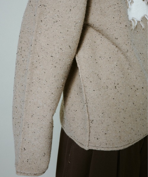 CAMPHOR WOOD（カンファーウッド）の「inside out flower motif nep sweater / インサイドアウトフラワーモチーフネップニット（ニット/セーター・メンズ・ブラック/ネイビー/ベージュ・SMALL/MEDIUM/LARGE）」の15枚目の写真
