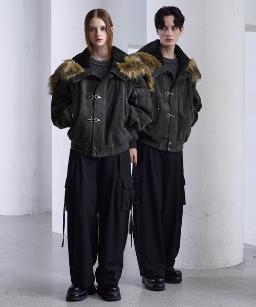 CLEL（クレイル）の「【CLEL】Fireman Tech Fade N-2B Flight Jacket