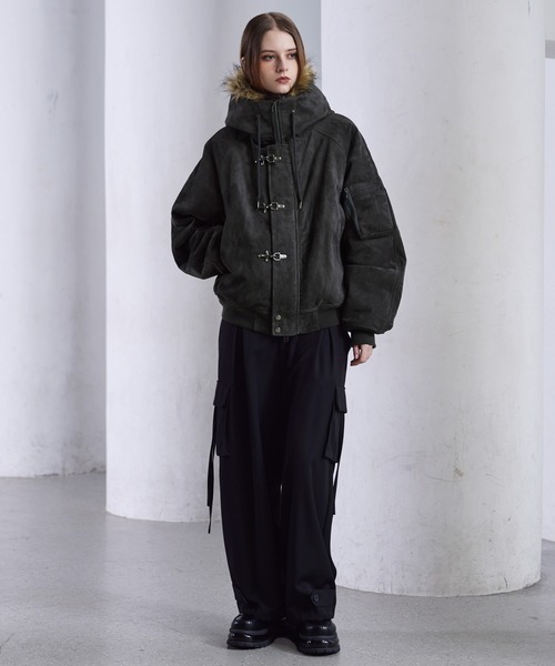 CLEL（クレイル）の「【CLEL】Fireman Tech Fade N-2B Flight Jacket