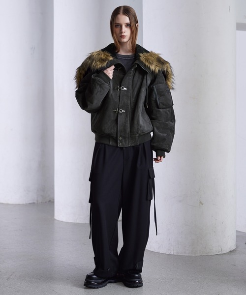 CLEL（クレイル）の「【CLEL】Fireman Tech Fade N-2B Flight Jacket