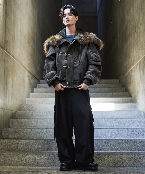 CLEL（クレイル）の「【CLEL】Fireman Tech Fade N-2B Flight Jacket