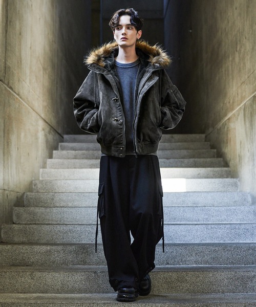 CLEL】Fireman Tech Fade N-2B Flight Jacket / ファイヤーマン テック