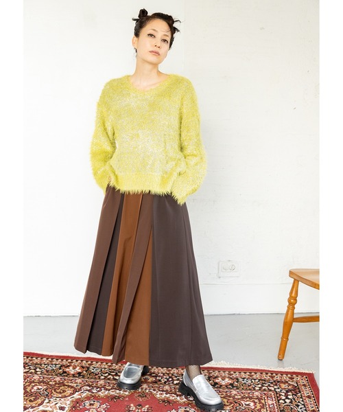 OSMOSIS(オズモーシス)の「トライカラータックパンツ(その他パンツ・レディース・ブラウン/グレー/ブラック・ONE SIZE)」の12枚目の写真