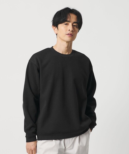 BEAUTY&YOUTH UNITED ARROWS（ビューティーアンドユースユナイテッドアローズ）の「ウェーブ アゼ ボンディング クルーネック スウェット（スウェット・メンズ・ネイビー/ダークグレー/ホワイト・M/S/L/XL）」の3枚目の写真