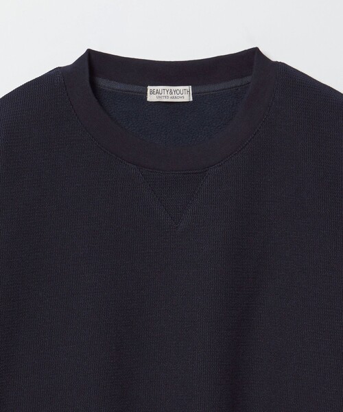BEAUTY&YOUTH UNITED ARROWS（ビューティーアンドユースユナイテッドアローズ）の「ウェーブ アゼ ボンディング クルーネック スウェット（スウェット・メンズ・ネイビー/ダークグレー/ホワイト・M/S/L/XL）」の14枚目の写真