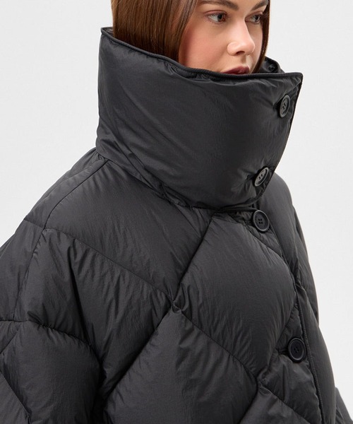 IENKI IENKI(イエンキイエンキ)の「【IENKI IENKI】COZY QUEEN ホワイトグースダウン/防風撥水(ダウンジャケット/コート・レディース・ブラック/ブルー/カーキ・XS)」の12枚目の写真