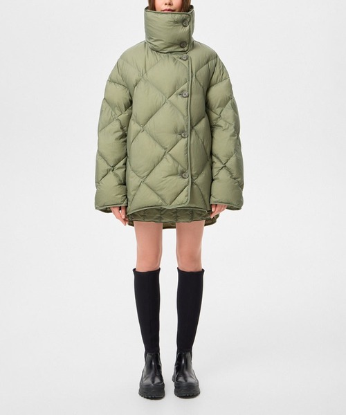 IENKI IENKI(イエンキイエンキ)の「【IENKI IENKI】COZY QUEEN ホワイトグースダウン/防風撥水(ダウンジャケット/コート・レディース・ブラック/ブルー/カーキ・XS)」の19枚目の写真