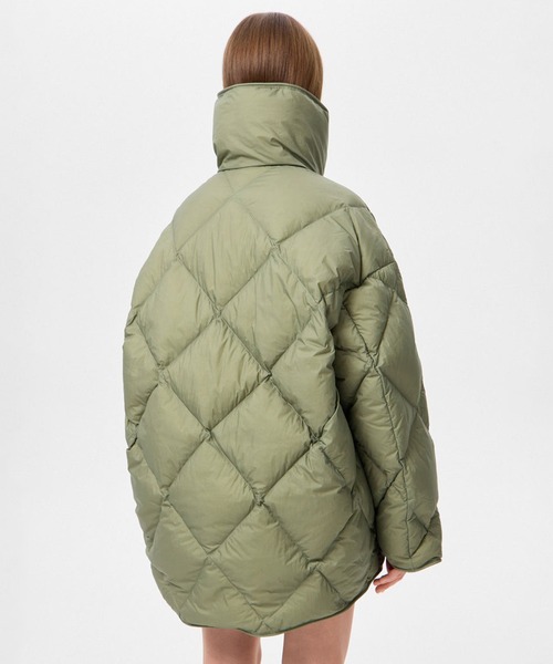 IENKI IENKI(イエンキイエンキ)の「【IENKI IENKI】COZY QUEEN ホワイトグースダウン/防風撥水(ダウンジャケット/コート・レディース・ブラック/ブルー/カーキ・XS)」の18枚目の写真