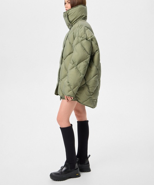 IENKI IENKI(イエンキイエンキ)の「【IENKI IENKI】COZY QUEEN ホワイトグースダウン/防風撥水(ダウンジャケット/コート・レディース・ブラック/ブルー/カーキ・XS)」の20枚目の写真