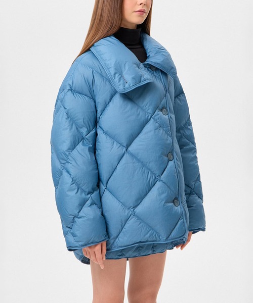 IENKI IENKI(イエンキイエンキ)の「【IENKI IENKI】COZY QUEEN ホワイトグースダウン/防風撥水(ダウンジャケット/コート・レディース・ブラック/ブルー/カーキ・XS)」の21枚目の写真