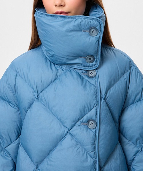 IENKI IENKI(イエンキイエンキ)の「【IENKI IENKI】COZY QUEEN ホワイトグースダウン/防風撥水(ダウンジャケット/コート・レディース・ブラック/ブルー/カーキ・XS)」の15枚目の写真