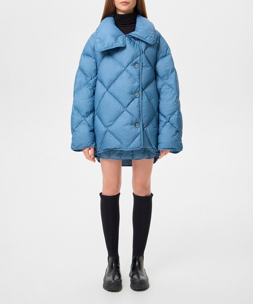 IENKI IENKI(イエンキイエンキ)の「【IENKI IENKI】COZY QUEEN ホワイトグースダウン/防風撥水(ダウンジャケット/コート・レディース・ブラック/ブルー/カーキ・XS)」の16枚目の写真