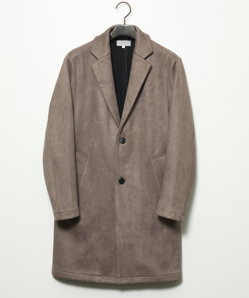 セール】【スエードライク】ボンディング チェスターコート