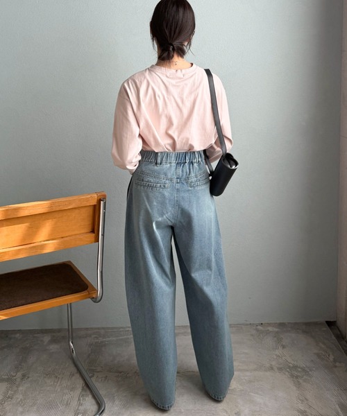 Doux archives(ドゥアルシーヴ)の「カーブベイカーデニムパンツ(デニムパンツ・レディース・ネイビー/サックスブルー・SMALL/MEDIUM)」の22枚目の写真