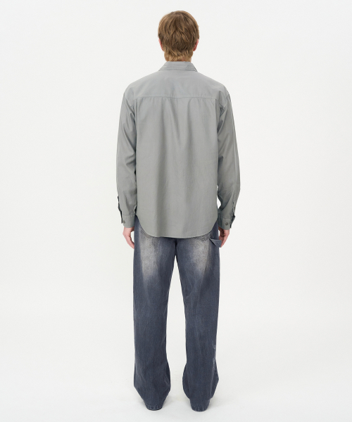 INSILENCE（インサイロンス）の「ガーメントダイ ワークシャツ オリーブ（シャツ/ブラウス・レディース・その他・SMALL/MEDIUM/LARGE）」の3枚目の写真