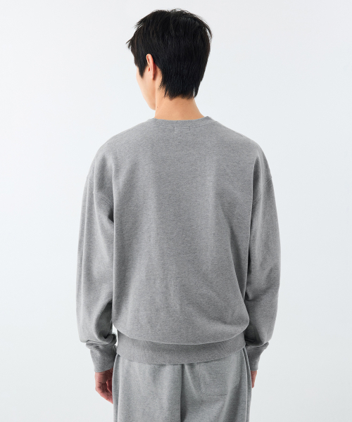 オーバーサイズスウェットシャツ [ミディアムグレー]（スウェット