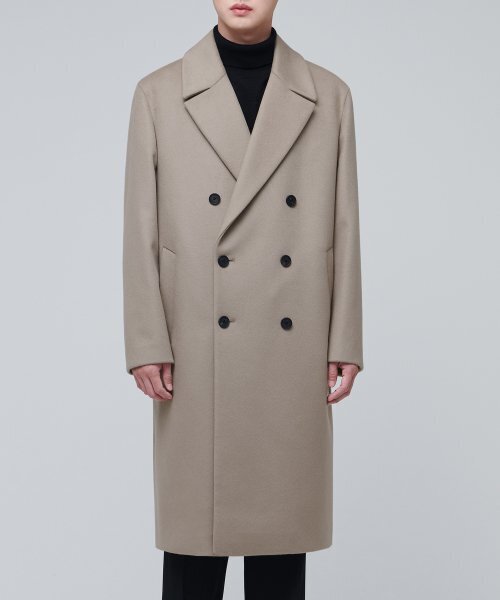 MUSINSA STANDARD(ムシンサスタンダード)の「カシミア20特大ダブルコート【モカ】(チェスターコート・メンズ・その他・MEDIUM/LARGE/X-LARGE/XX-LARGE)」の17枚目の写真