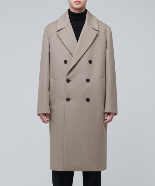 MUSINSA STANDARD(ムシンサスタンダード)の「カシミア20特大ダブルコート【モカ】(チェスターコート・メンズ・その他・MEDIUM/LARGE/X-LARGE/XX-LARGE)」の16枚目の写真
