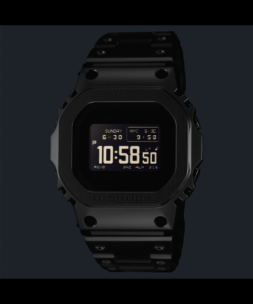 G-SHOCK(ジーショック)の「フルメタル / スマートフォンリンク&電波ソーラー / GMW-BZ5000D-1JF(デジタル腕時計・メンズ・ブラック×シルバー・FREE)」の4枚目の写真