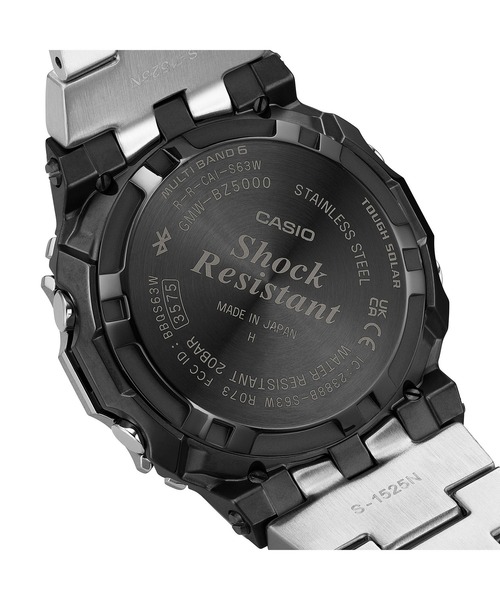 G-SHOCK(ジーショック)の「フルメタル / スマートフォンリンク&電波ソーラー / GMW-BZ5000D-1JF(デジタル腕時計・メンズ・ブラック×シルバー・FREE)」の5枚目の写真