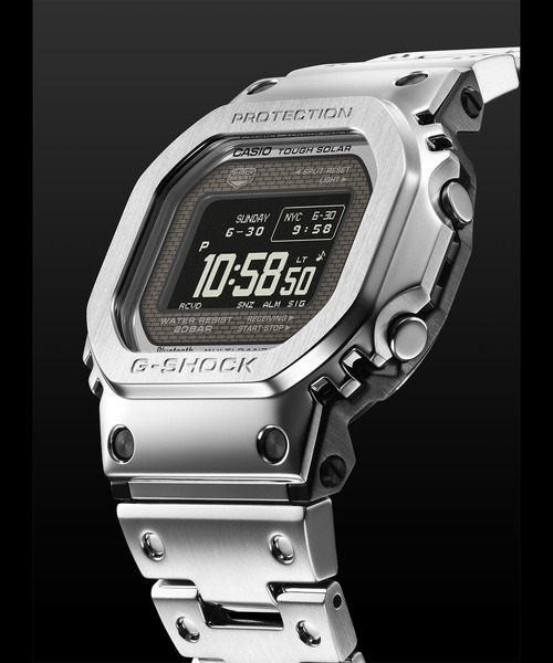 G-SHOCK(ジーショック)の「フルメタル / スマートフォンリンク&電波ソーラー / GMW-BZ5000D-1JF(デジタル腕時計・メンズ・ブラック×シルバー・FREE)」の9枚目の写真