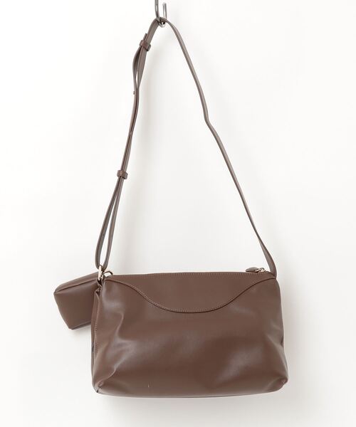 THEATRE PRODUCTS（シアタープロダクツ）の「レザレットポーチ付きショルダーバッグL（ショルダーバッグ・レディース・ブラウン/ブラック・FREE）」の3枚目の写真