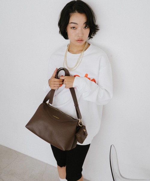 THEATRE PRODUCTS（シアタープロダクツ）の「レザレットポーチ付きショルダーバッグL（ショルダーバッグ・レディース・ブラウン/ブラック・FREE）」の14枚目の写真