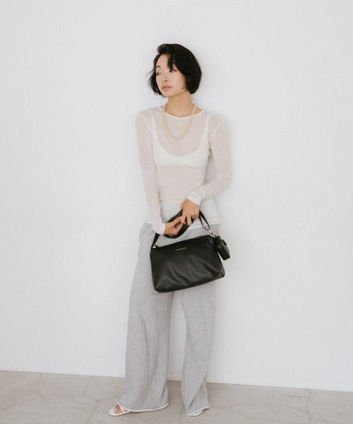 THEATRE PRODUCTS（シアタープロダクツ）の「レザレットポーチ付きショルダーバッグL（ショルダーバッグ・レディース・ブラウン/ブラック・FREE）」の15枚目の写真