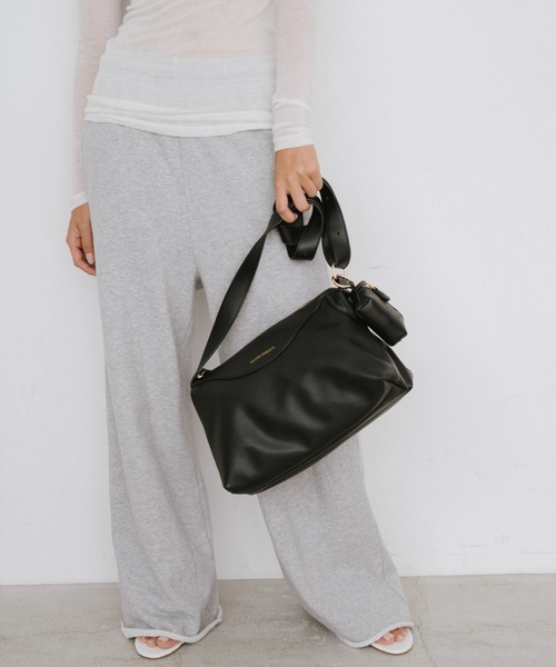 THEATRE PRODUCTS（シアタープロダクツ）の「レザレットポーチ付きショルダーバッグL（ショルダーバッグ・レディース・ブラウン/ブラック・FREE）」の20枚目の写真