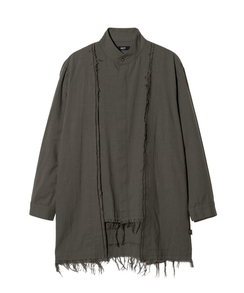 glamb(グラム)の「Layered Cardigan Shirt / レイヤードカーディガンシャツ(シャツ/ブラウス・メンズ・ブラック/グレー・S/M/L)」の4枚目の写真
