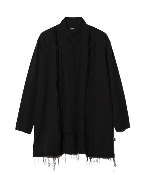 glamb(グラム)の「Layered Cardigan Shirt / レイヤードカーディガンシャツ(シャツ/ブラウス・メンズ・ブラック/グレー・S/M/L)」の3枚目の写真
