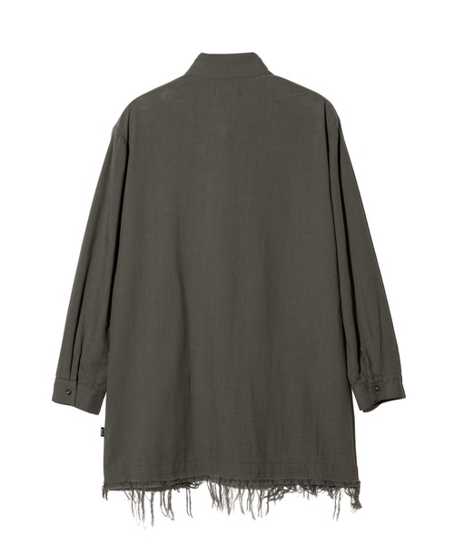 glamb(グラム)の「Layered Cardigan Shirt / レイヤードカーディガンシャツ(シャツ/ブラウス・メンズ・ブラック/グレー・S/M/L)」の5枚目の写真