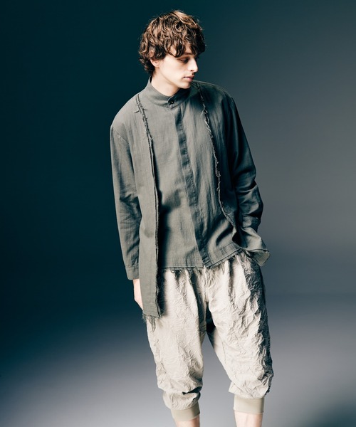 glamb(グラム)の「Layered Cardigan Shirt / レイヤードカーディガンシャツ(シャツ/ブラウス・メンズ・ブラック/グレー・S/M/L)」の9枚目の写真