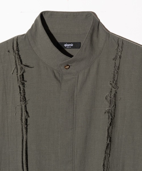 glamb(グラム)の「Layered Cardigan Shirt / レイヤードカーディガンシャツ(シャツ/ブラウス・メンズ・ブラック/グレー・S/M/L)」の11枚目の写真