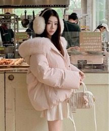 ビッグシルエット」に該当するダウンジャケット/コート（ピンク/桃色系