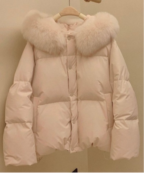 ビックフードファー付きダウンジャケット（ダウンジャケット/コート