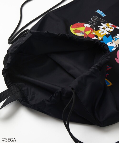あ*う様 SEGA ソニック リュック ブラック 別注 SONIC THE HEDGEHOG/ソニック・ザ・ヘッジホッグ/ロゴ