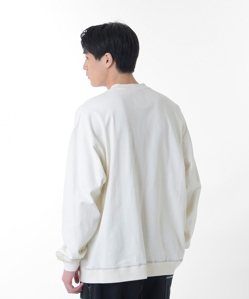 セール】1000 リブ裾ロングスリーブ Tシャツオーバーサイズフィット（T