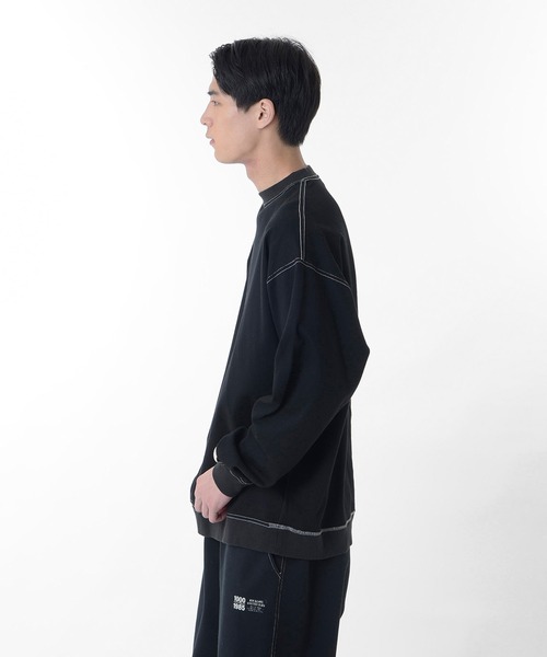 NEW BALANCE(ニューバランス)の「1000 リブ裾ロングスリーブ Tシャツオーバーサイズフィット(Tシャツ/カットソー・メンズ・ブラック/グレー/ホワイト/ネイビー・SMALL/MEDIUM/LARGE/X-LARGE)」の10枚目の写真