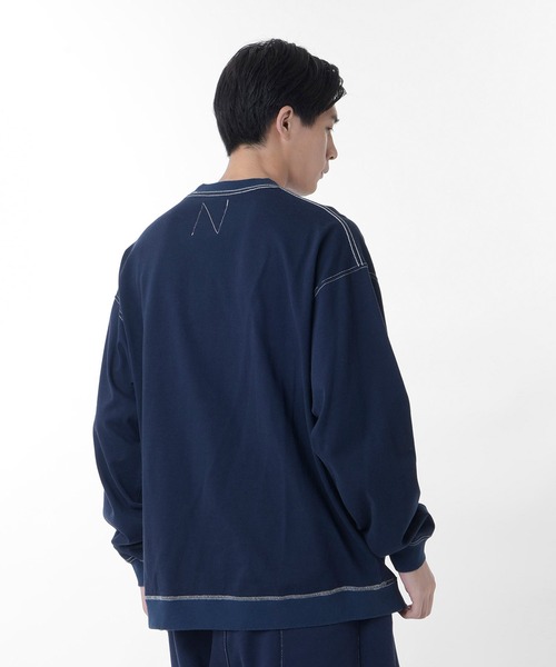 NEW BALANCE(ニューバランス)の「1000 リブ裾ロングスリーブ Tシャツオーバーサイズフィット(Tシャツ/カットソー・メンズ・ブラック/グレー/ホワイト/ネイビー・SMALL/MEDIUM/LARGE/X-LARGE)」の21枚目の写真
