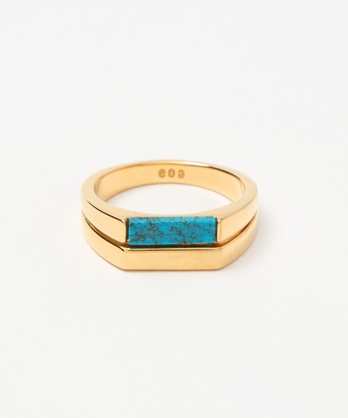 BEAUTY&YOUTH UNITED ARROWS(ビューティーアンドユースユナイテッドアローズ)の「<eoa>ストーン ダブル リング(リング・メンズ・ゴールド/シルバー・18/7/11/16/13/22/20/9)」の13枚目の写真