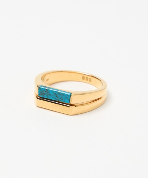 BEAUTY&YOUTH UNITED ARROWS(ビューティーアンドユースユナイテッドアローズ)の「<eoa>ストーン ダブル リング(リング・メンズ・ゴールド/シルバー・18/7/11/16/13/22/20/9)」の14枚目の写真