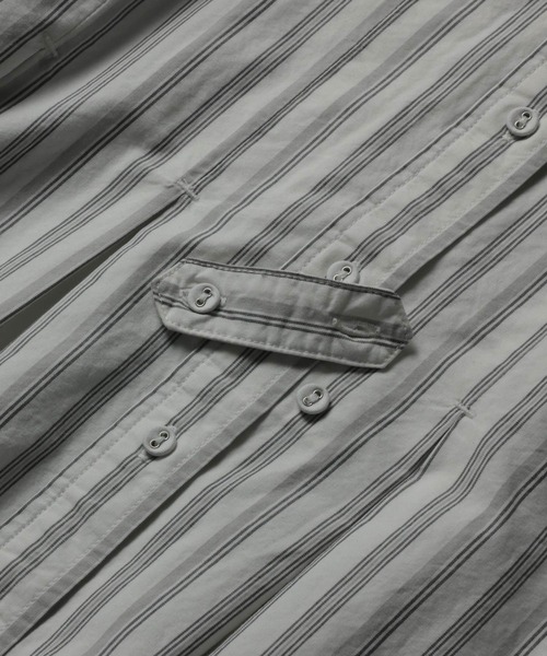 soulberry（ソウルベリー）の「ベストに合わせる、やさしいストライプのブラウス（シャツ/ブラウス・レディース・オフホワイト・5L/4L/3L/LL/L/M）」の16枚目の写真