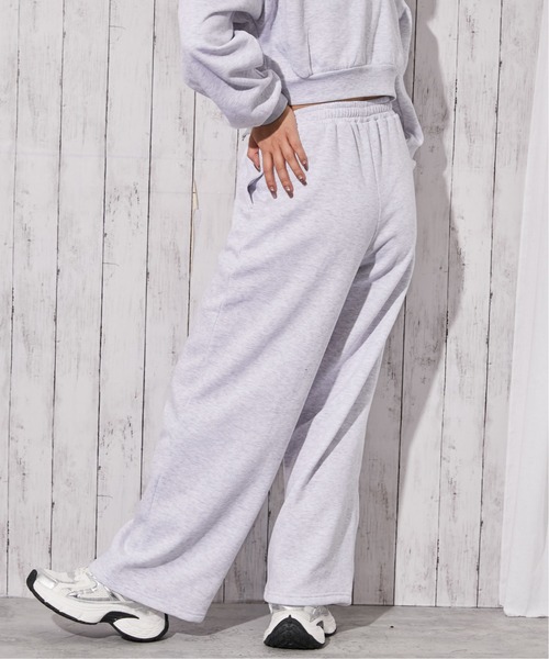 GORGE（ゴージ）の「《ロゴストーン×裏起毛》ストレートスウェットパンツ 秋冬◎（スウェットパンツ・レディース・オートミール/グレー/ブラック・F）」の6枚目の写真