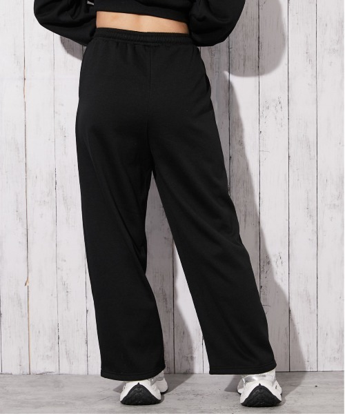 GORGE（ゴージ）の「《ロゴストーン×裏起毛》ストレートスウェットパンツ 秋冬◎（スウェットパンツ・レディース・オートミール/グレー/ブラック・F）」の9枚目の写真