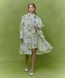 LOULOU WILLOUGHBY（ルルウィルビー）の「【LOULOU WILLOUGHBY】ＲＡＴＴＩレモン柄ステンカラーコート（ダッフルコート）」