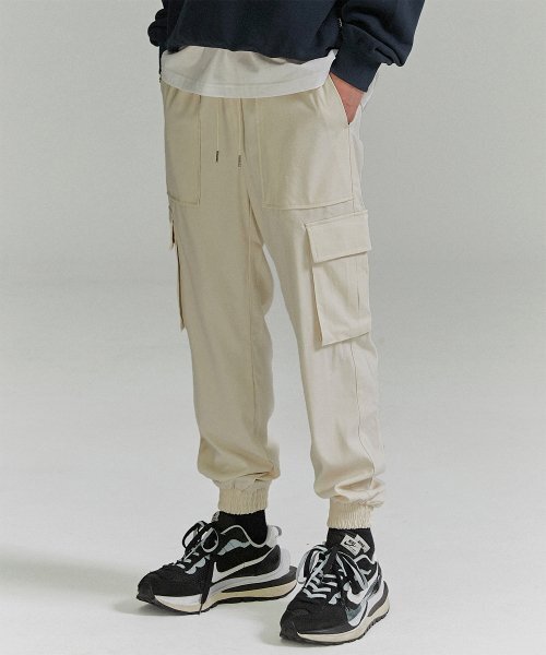 Cargo Jogger Slacks Pants - Ivory