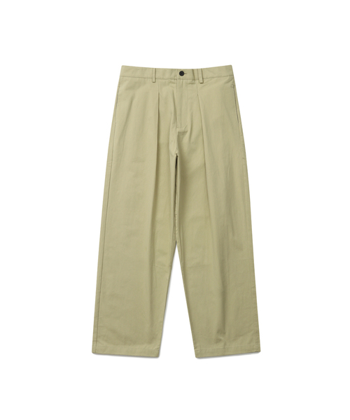 CONNECT KINLOCH(コネクトキンロック)の「ディープワンタックコットンパンツ(ベージュ)(その他パンツ・メンズ・その他・X-LARGE/MEDIUM/LARGE)」の1枚目の写真