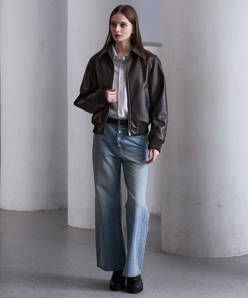 CLEL】Deep Texture Blousonディープテクスチャーブルゾン CLELDeep